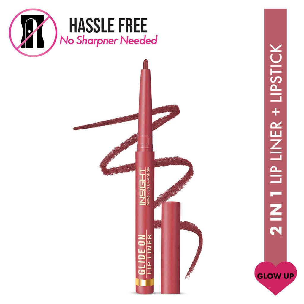 Glide On Lip Liner, Intense Pigment, Long Wear Matte Lip Formula - Glow Up
