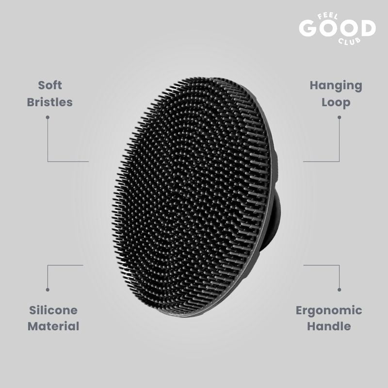 Silicone Body Scrubber Ultra Soft Bath Brush For Gentle Skin Exfoliation