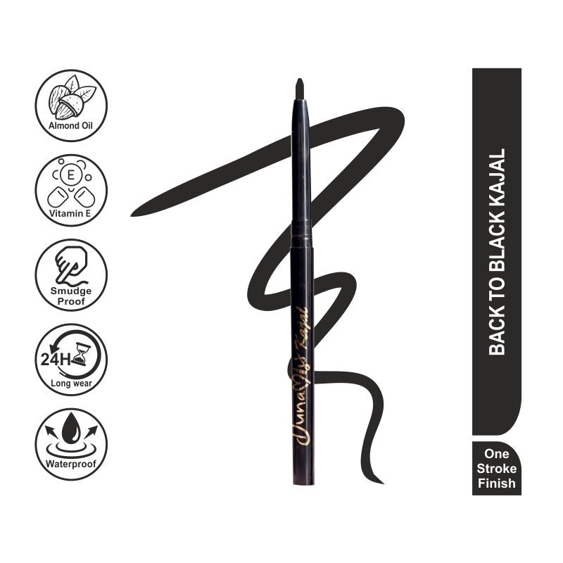 Dunamiss 24Hr Smudge-Proof Kajal - Jet Black