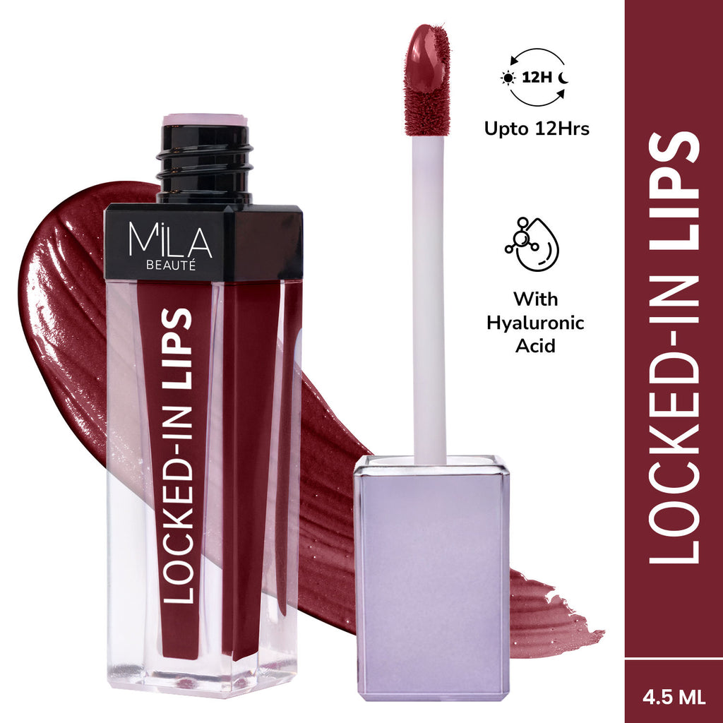 12 Hr Non-Transfer Locked-In Liquid Lipstick - 18 Mulled Wine