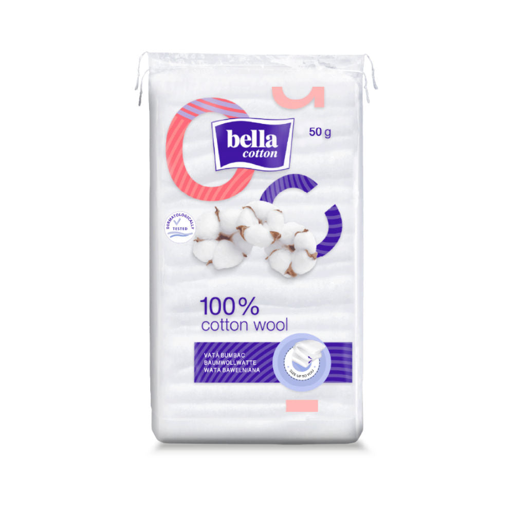 Cotton Wool, 100% Cotton, Highly Absorbent, Makeup Remover - Pack of 1