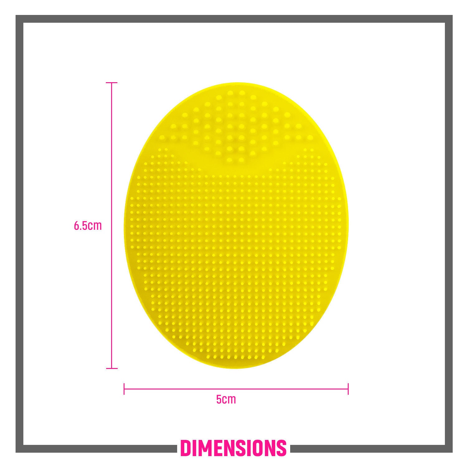 LX042 Facial Scrubber Oval - Lemon