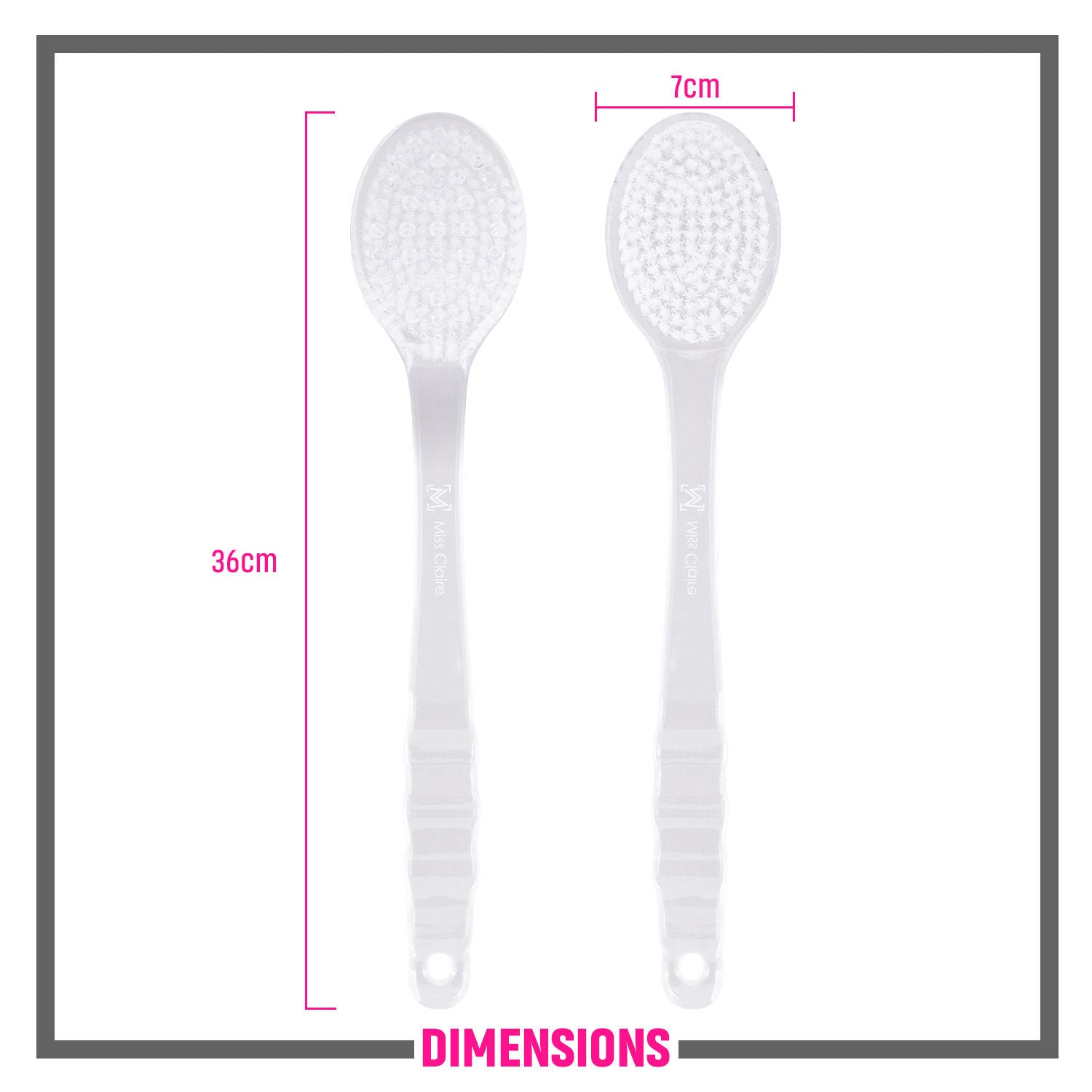 LX025 Bath Brush - White