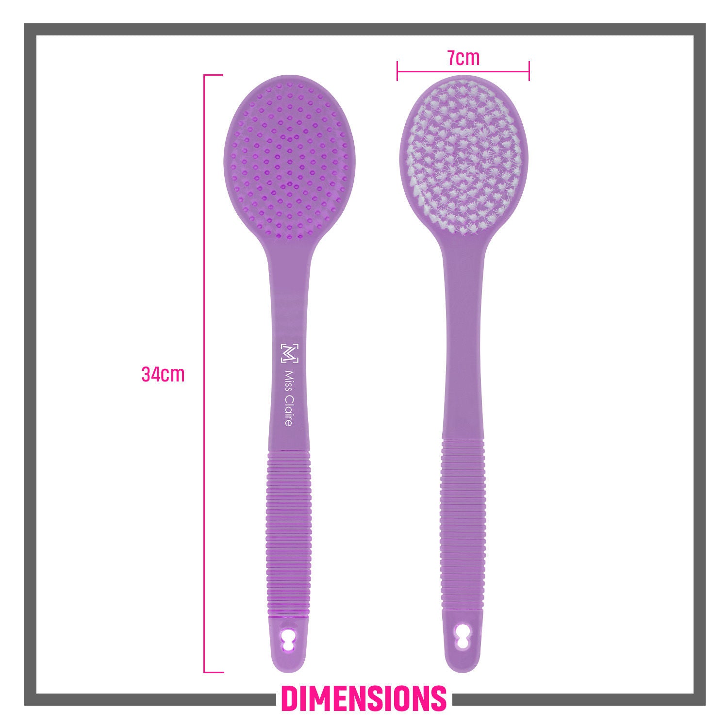 LX008 Bath Brush - Purple
