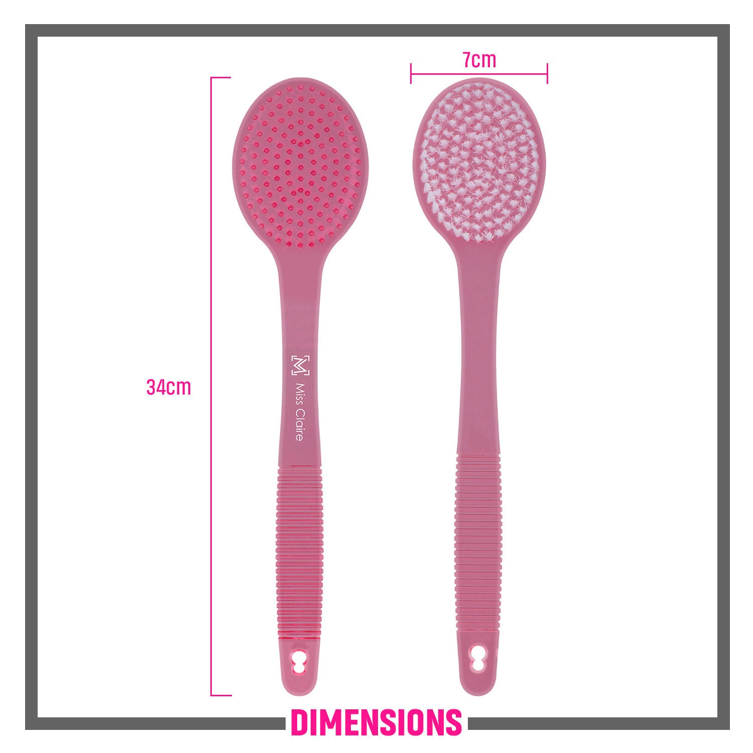 LX008 Bath Brush - Pink