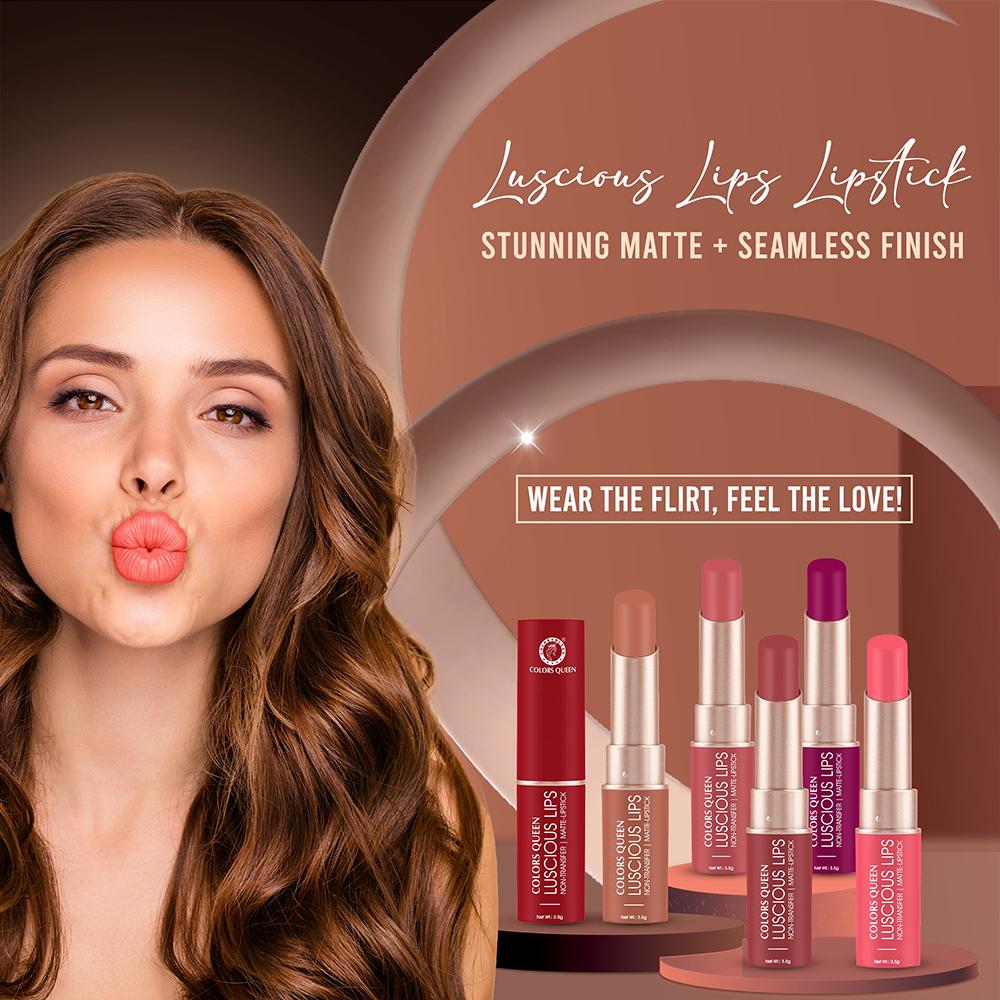 Luscious Lips Non Transfer Matte Lipstick - Espresso-25