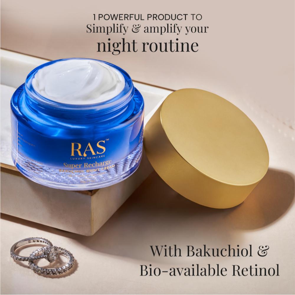 Super Recharge Night Cream With Bakuchiol & Peptides Deeply Hydrates