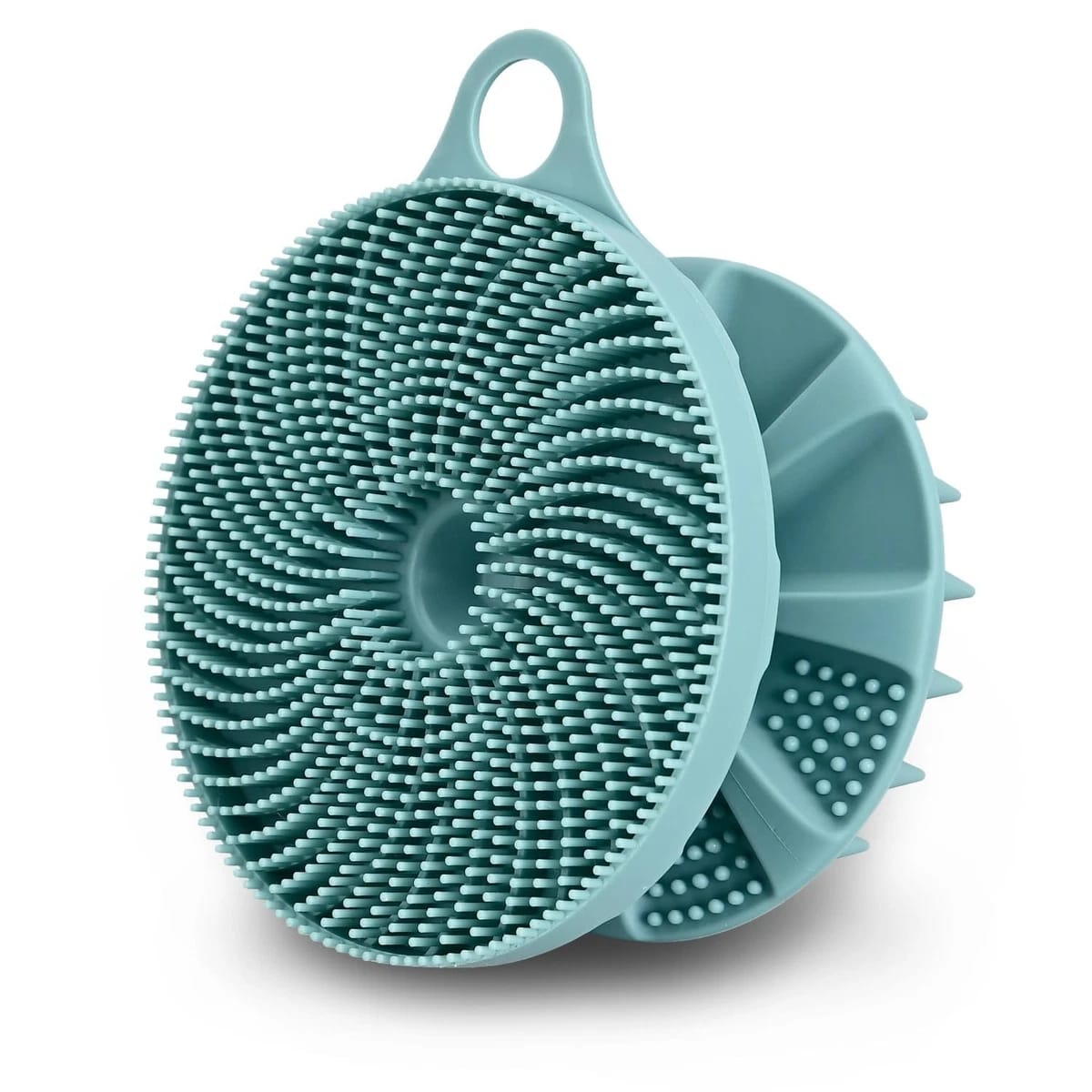 Scalp Massager And Body Scrubber Silicone Shampoo Brush Soft Bath Brush 2 In 1