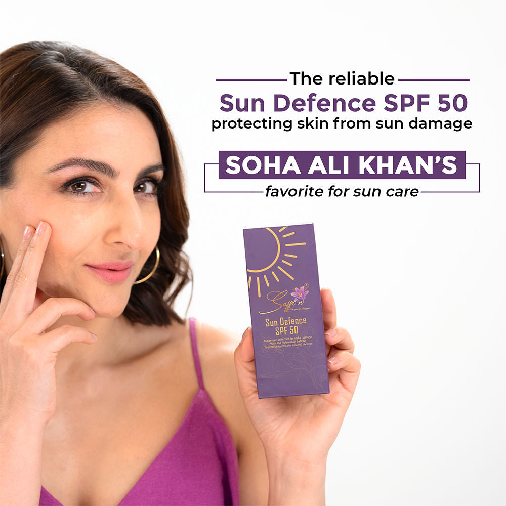 Sun Defence SPF 50 Sunscreen With Richnes Of Saffron