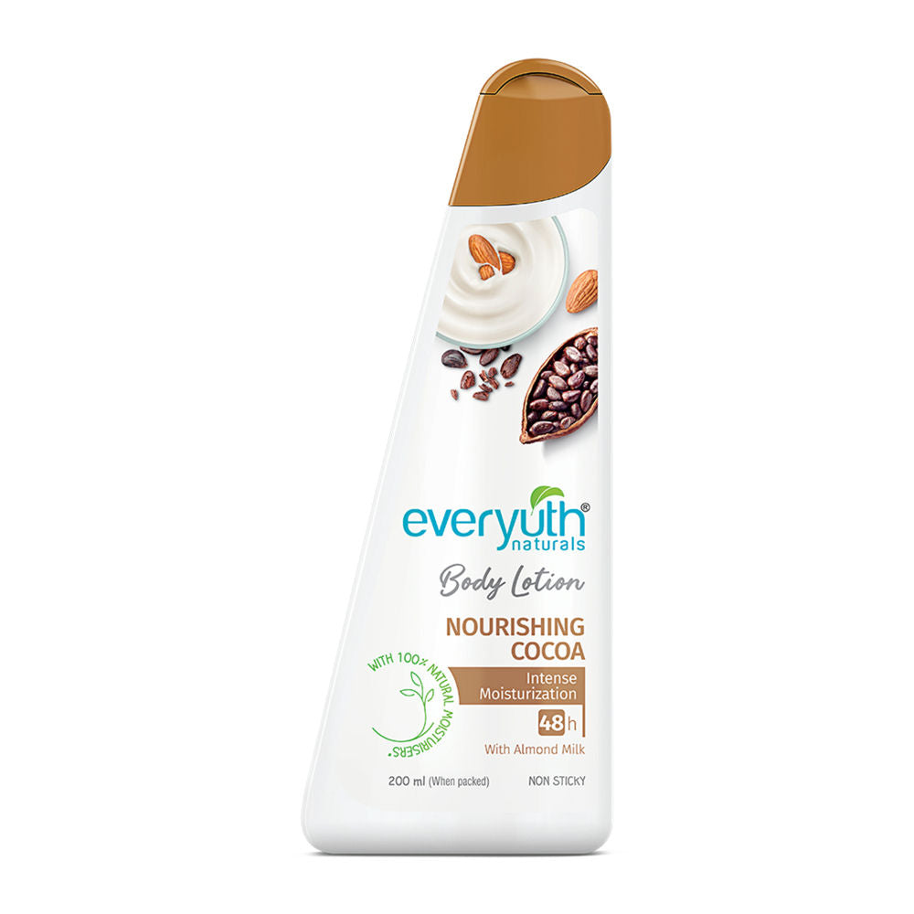 Body Lotion - Nourishing Cocoa with 100% Natural Almond Milk, Non-Sticky - 200ml