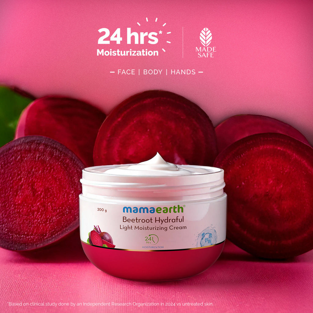 Beetroot Hydraful Light Moisturizing Cream with Hyaluronic Acid For 24 HR Hydration