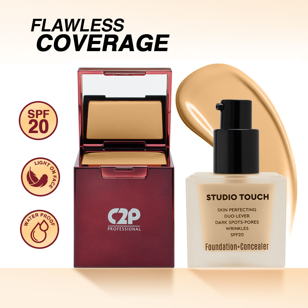 Studio Foundation & Concealer Duo | Full Coverage, Long Wear Matte