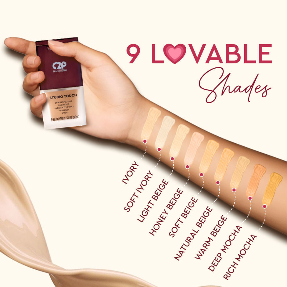 Studio Foundation & Concealer Duo | Full Coverage, Long Wear Matte