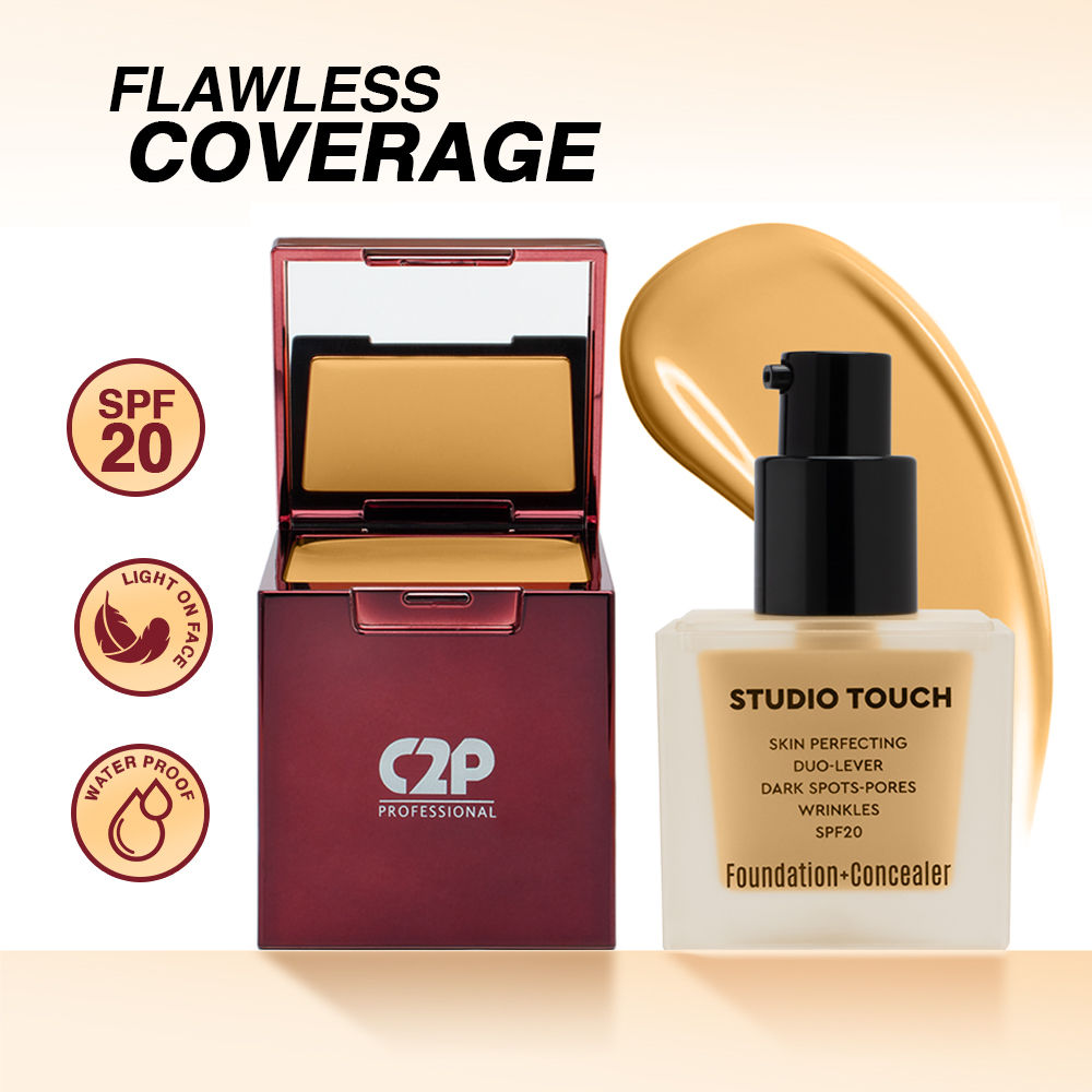 Studio Foundation & Concealer Duo | Full Coverage, Long Wear Matte - 09 Rich Mocha