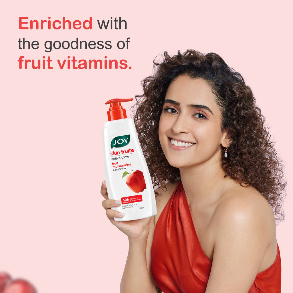 Skin Fruits Apple Body Lotion - Lightweight, Non-Sticky & Deep Hydration