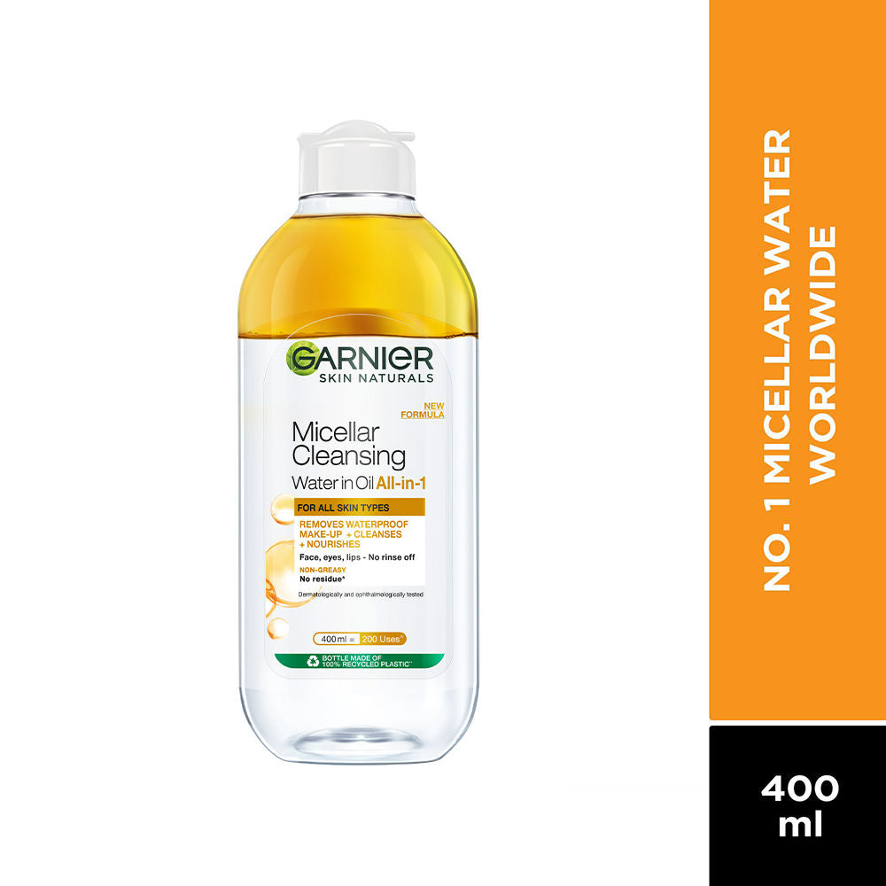 Skin Naturals Micellar Oil-Infused Cleansing Water For Cleansing & Make-Up Remover | 125ml - 400ml