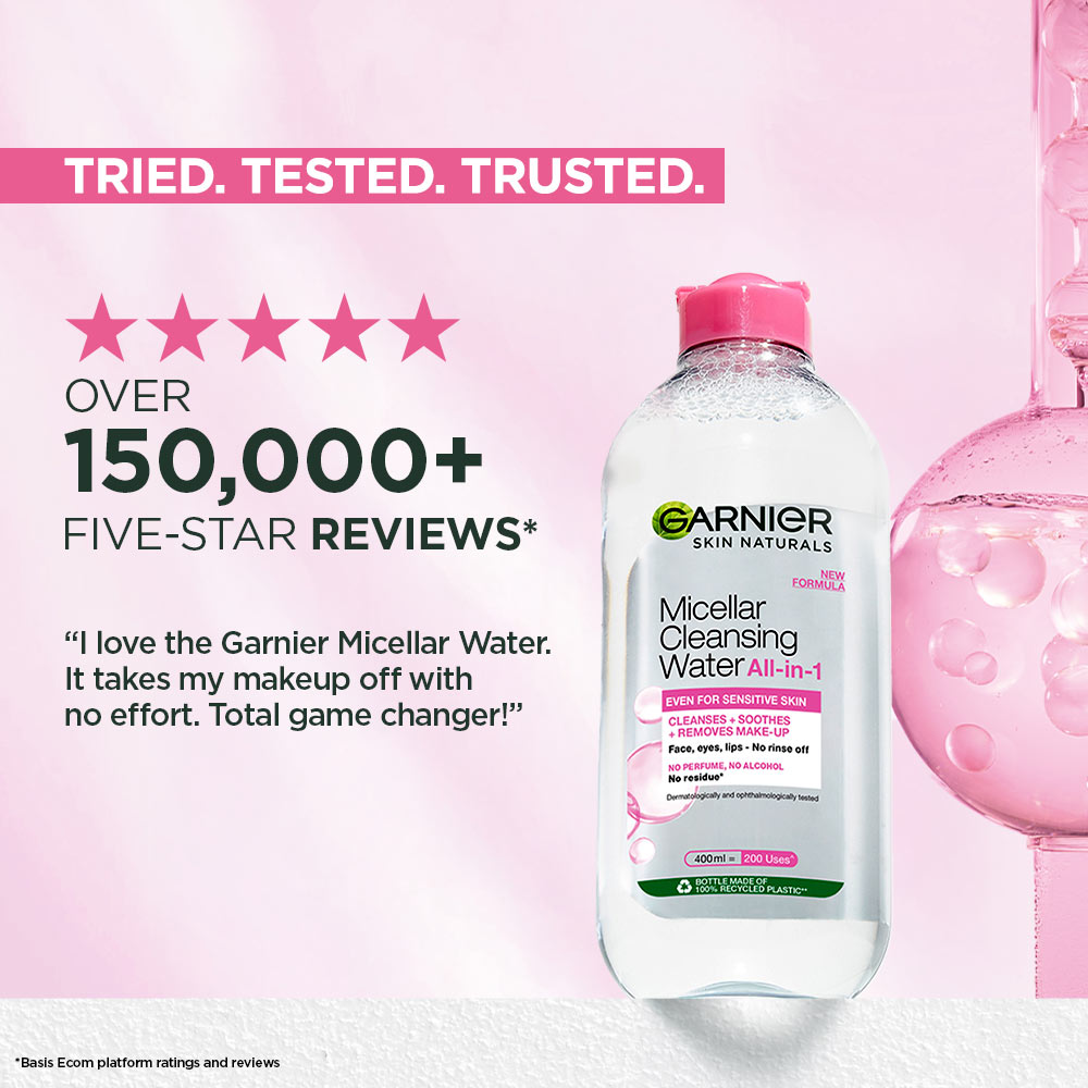 Skin Naturals Micellar Oil-Infused Cleansing Water For Cleansing & Make-Up Removal | 400ml