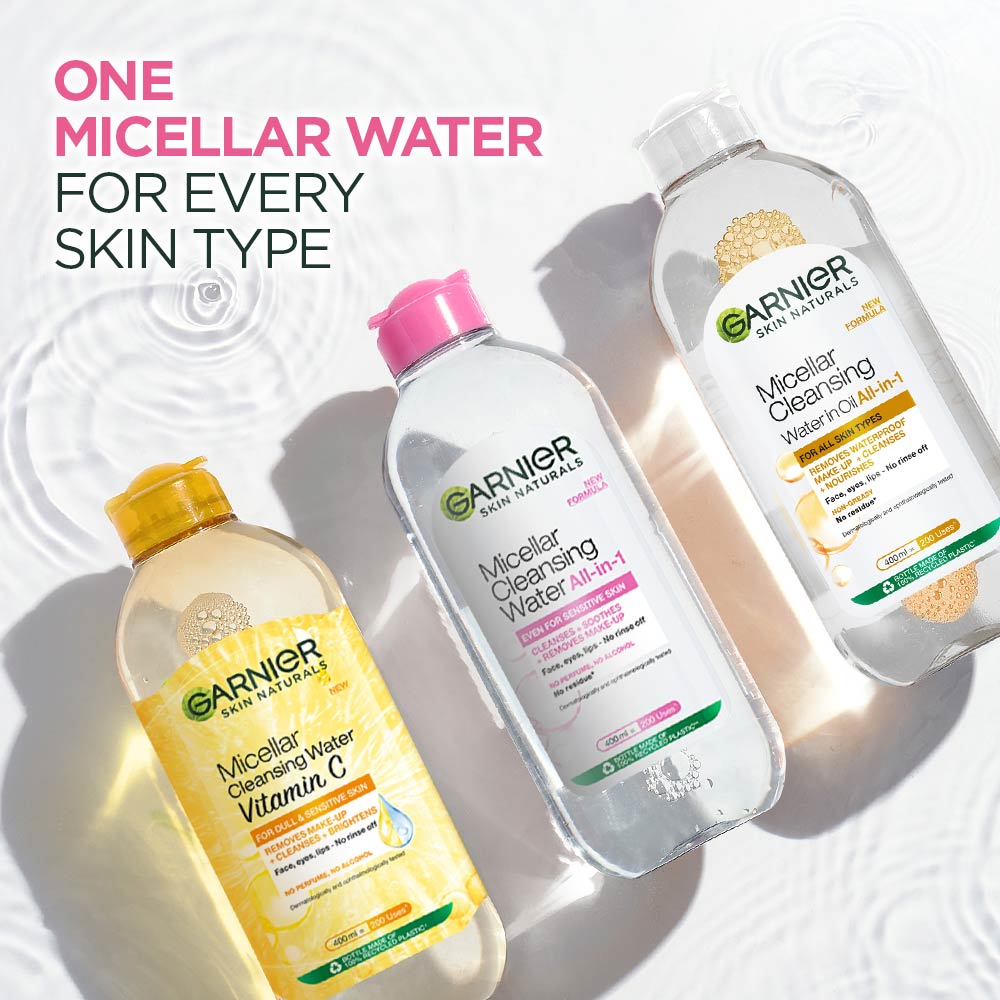 Skin Naturals Micellar Oil-Infused Cleansing Water For Cleansing & Make-Up Removal | 400ml