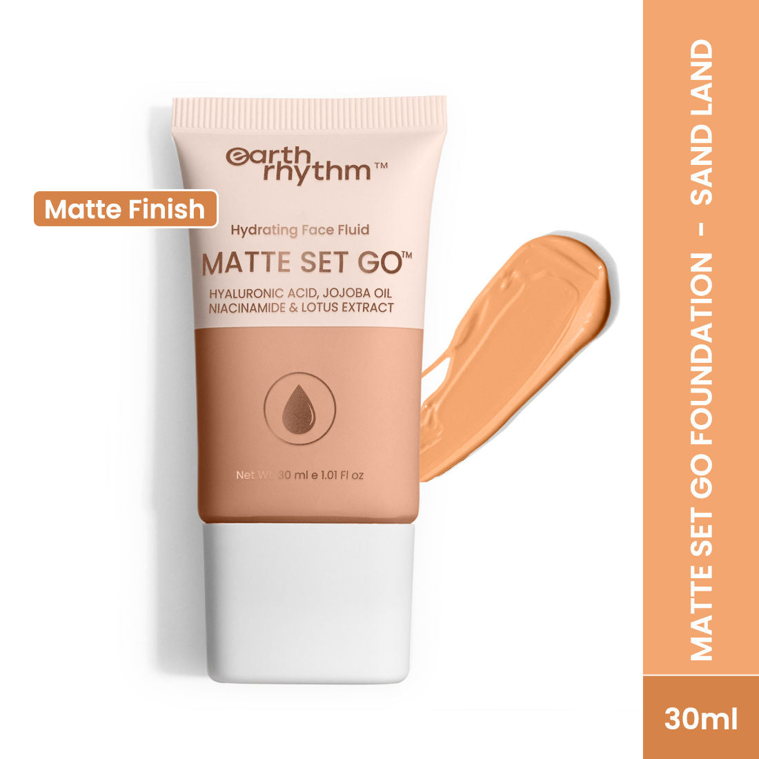 Hydrating Matte Set Go Face Fluid Foundation SPF 30 & PA++++ - Sand Land