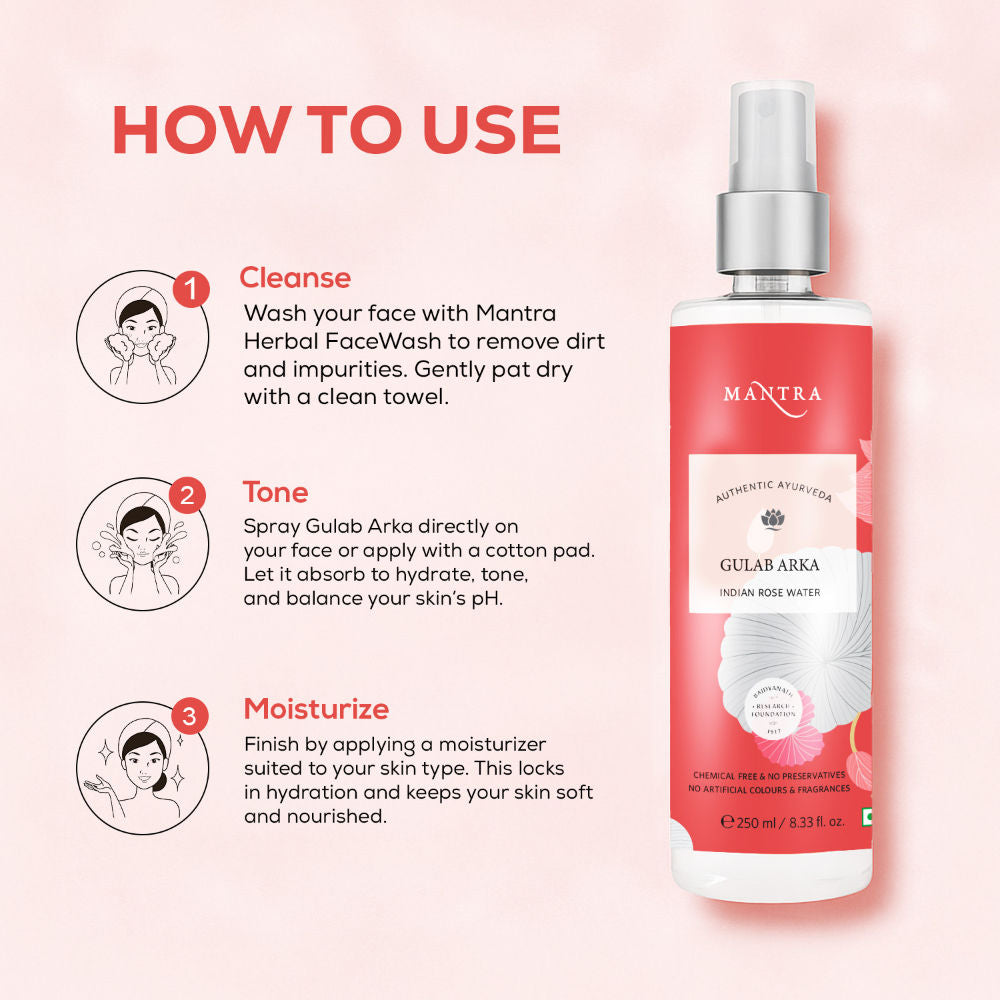 Gulab Arka Indian Rose Water Toner