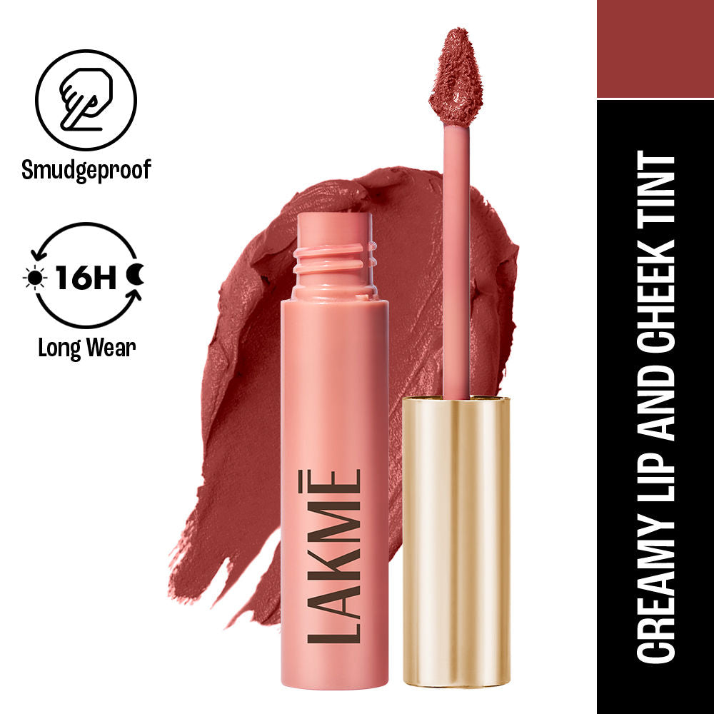 Double Duty Lip & Cheek Mousse Matte Lipstick & Soft Blush - Burgundy Lush