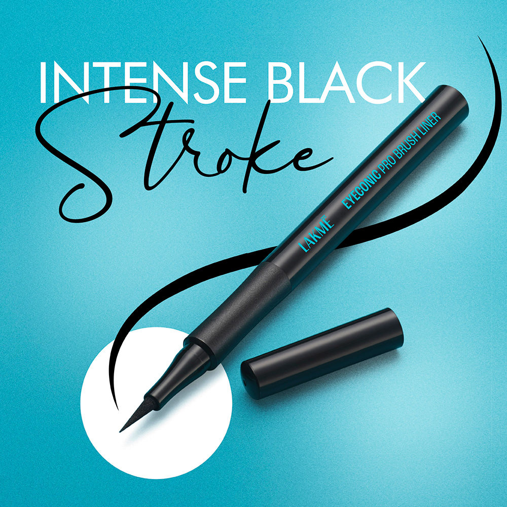 Eyeconic Pro Brush Eye Liner, Smudgeproof, Waterproof, Ultra Precise Pro Tip