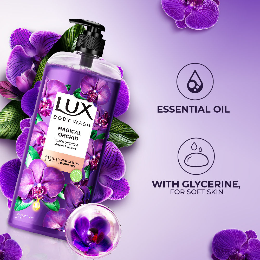 Black Orchid Fragrance & Juniper Oil Bodywash Shower Gel