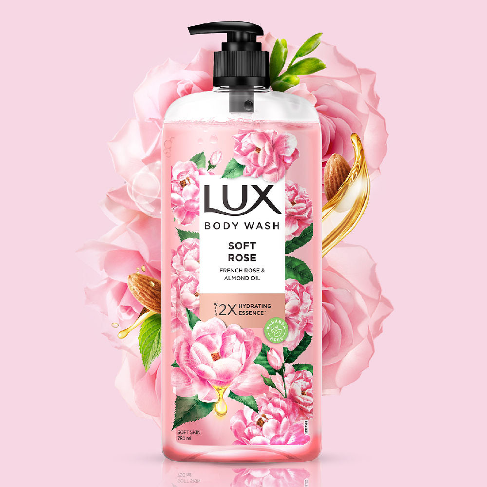 French Rose Fragrance & Almond Oil Bodywash Shower Gel