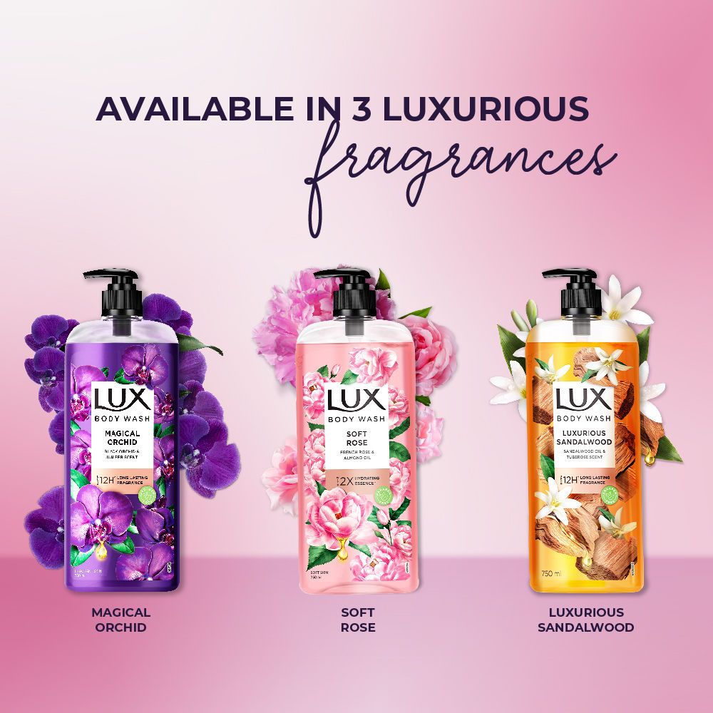 French Rose Fragrance & Almond Oil Bodywash Shower Gel