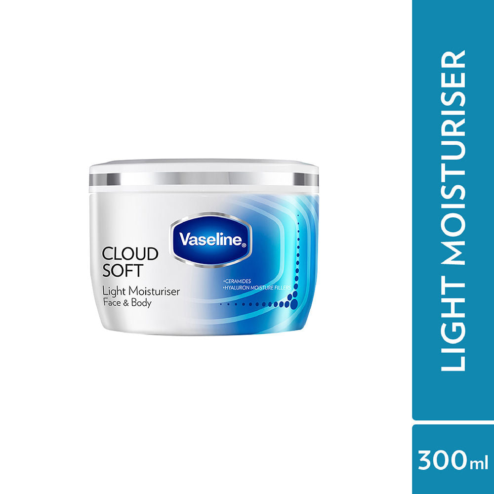 Cloud Soft Light Moisturiser,100 Hours Non-Sticky Hydration,Ceramides & Hyaluron