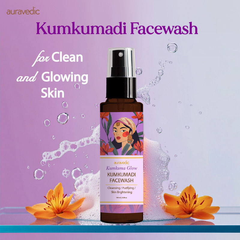 Kumkumadi Face Wash For Dry Skin Combination with Kumkumadi Tailam kumkumadi face oil