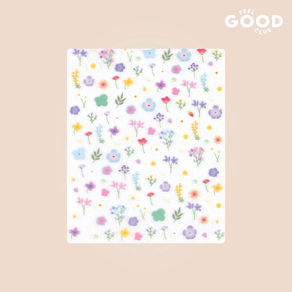 Pastel Petals Nail Stickers For Quick Nail Art -Peel & Apply After Nail Polish Enamel