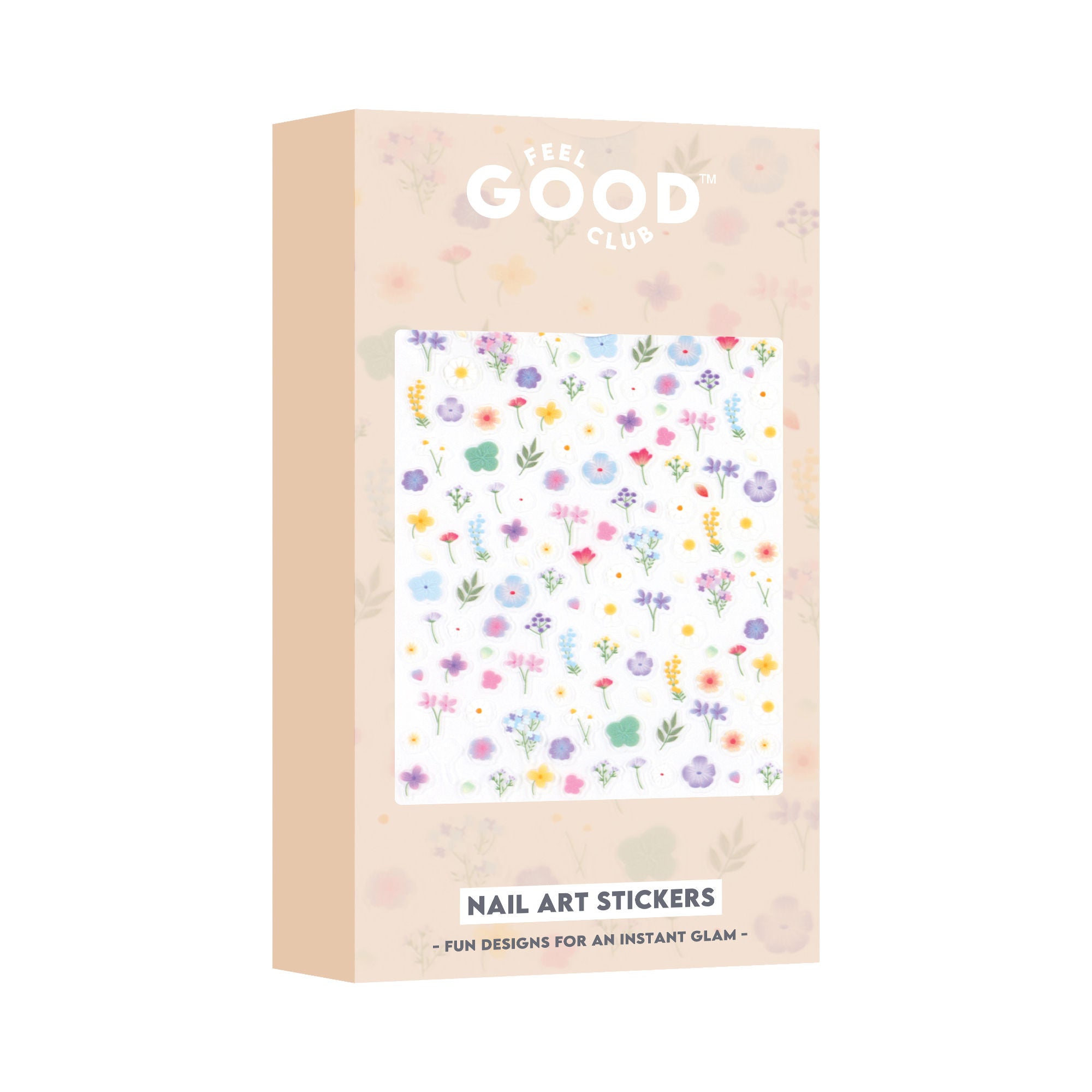 Pastel Petals Nail Stickers For Quick Nail Art -Peel & Apply After Nail Polish Enamel