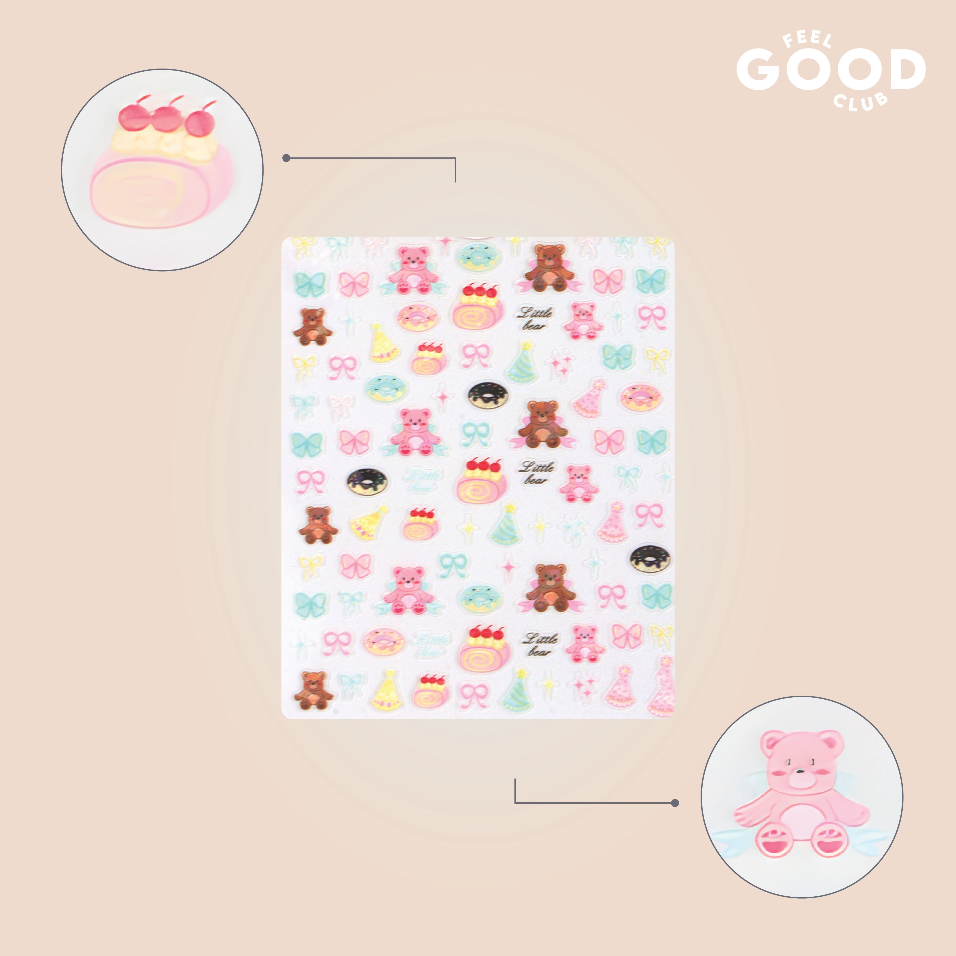 Cuddle Crew Nail Stickers For Quick Nail Art - Peel & Apply After Nail Polish Enamel