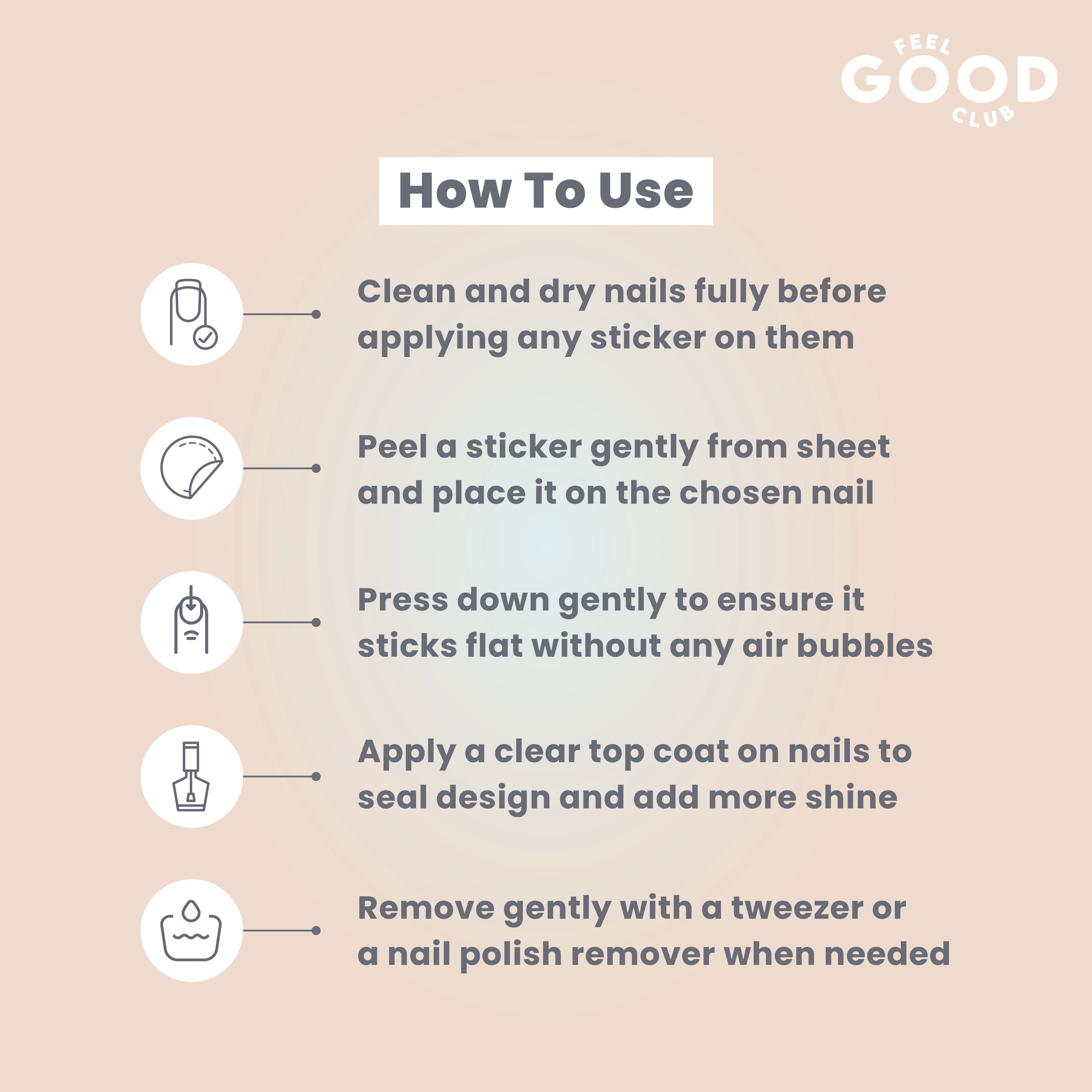 Cuddle Crew Nail Stickers For Quick Nail Art - Peel & Apply After Nail Polish Enamel