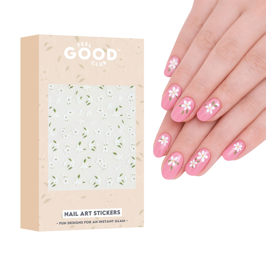 Pure Bloom Nail Stickers For Quick Nail Art - Peel & Apply After Nail Polish Enamel