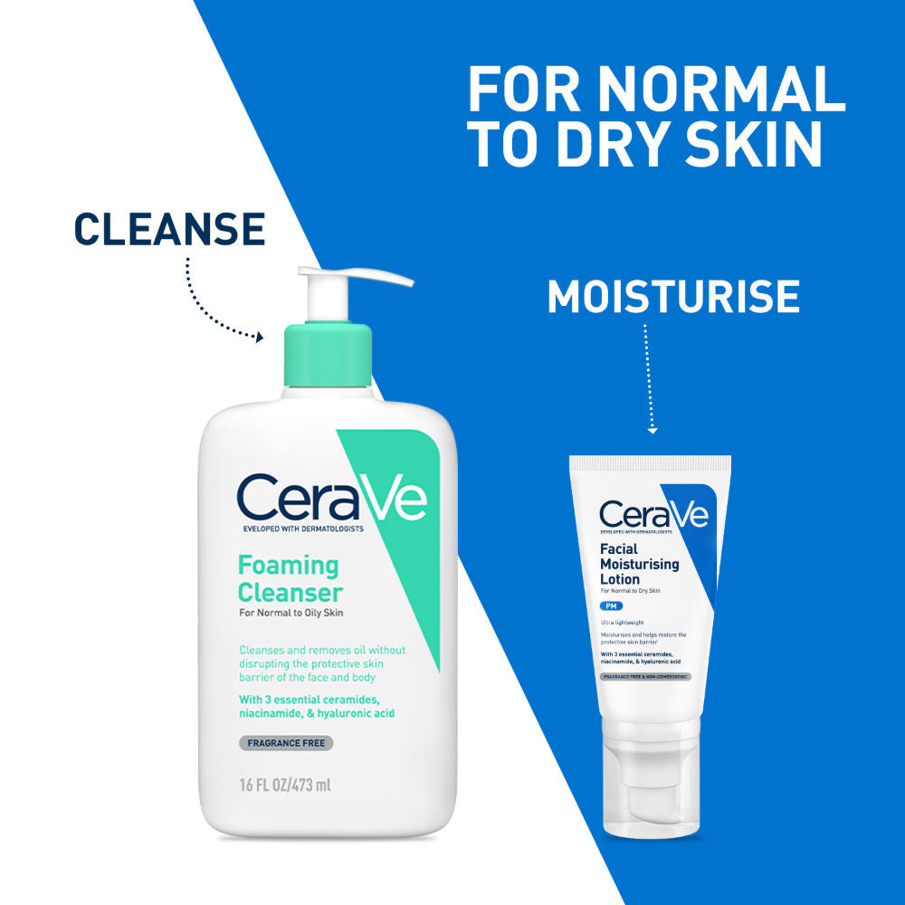 PM Facial Moisturizer Lightweight Night Cream with Ceramides, Niacinamide & Hyaluronic Acid