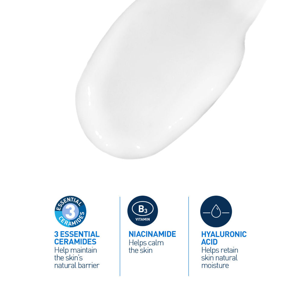 PM Facial Moisturizer Lightweight Night Cream with Ceramides, Niacinamide & Hyaluronic Acid