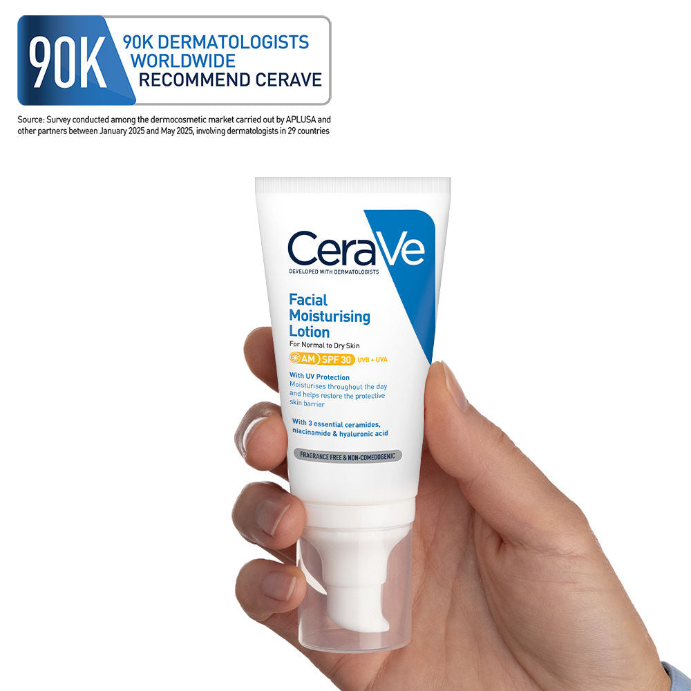AM Facial Moisturizer With Sunscreen SPF 30 UVB + UVA, Dermatologist Recommended Day Cream