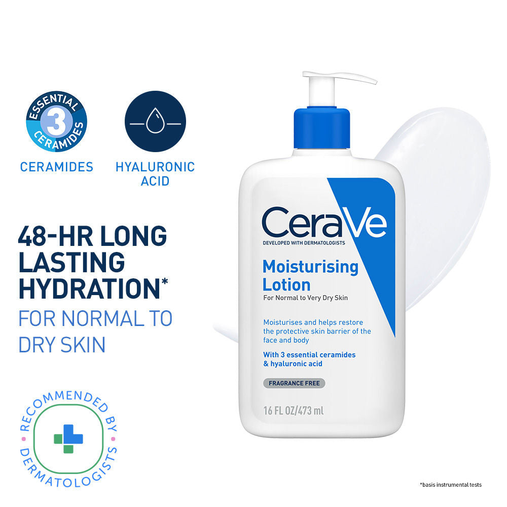 Moisturizing Body Lotion for Normal to Dry skin with Ceramides, Dermatologist recommended