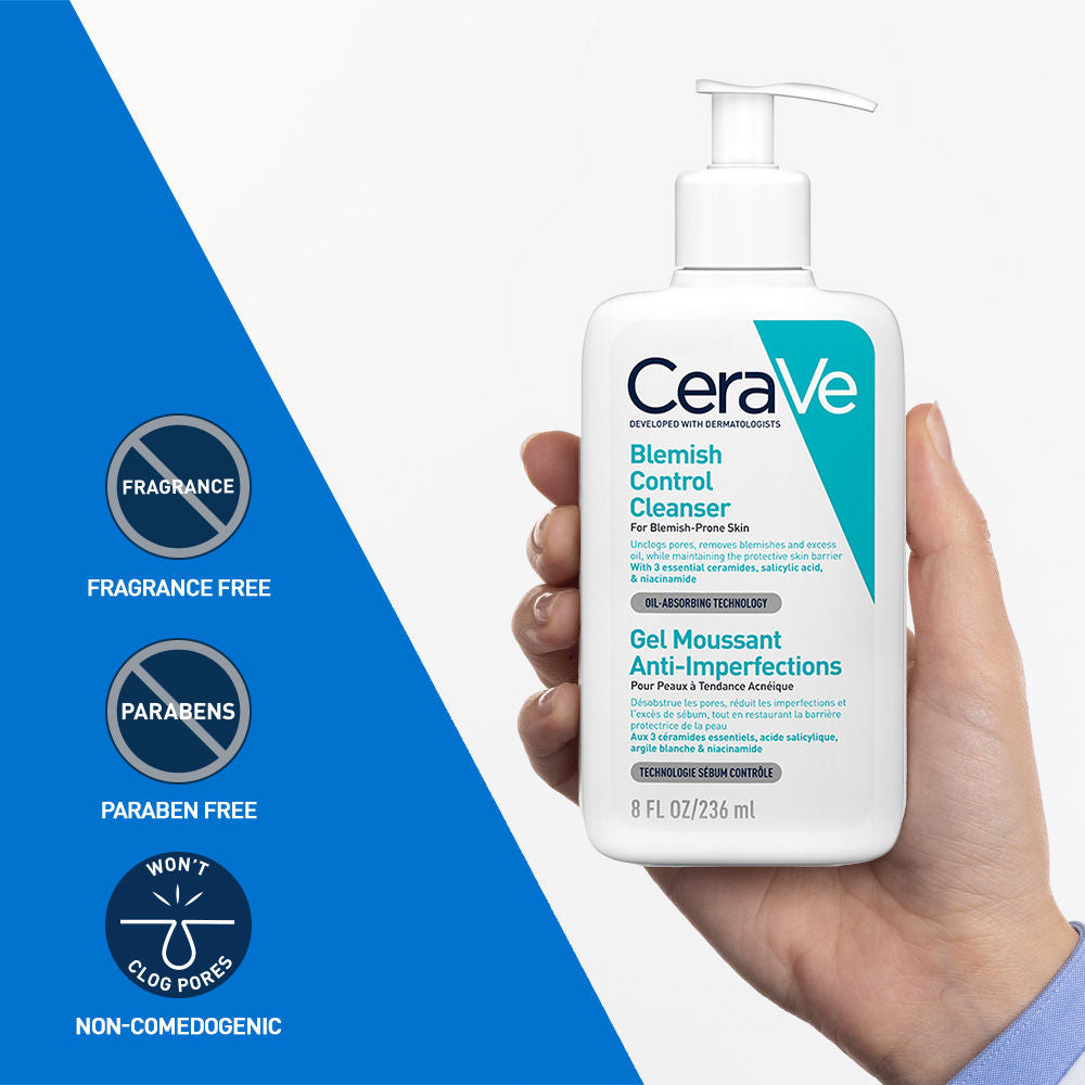 Blemish Control Cleanser With 2% Salicylic Acid & Niacinamide For Acne-Prone Skin
