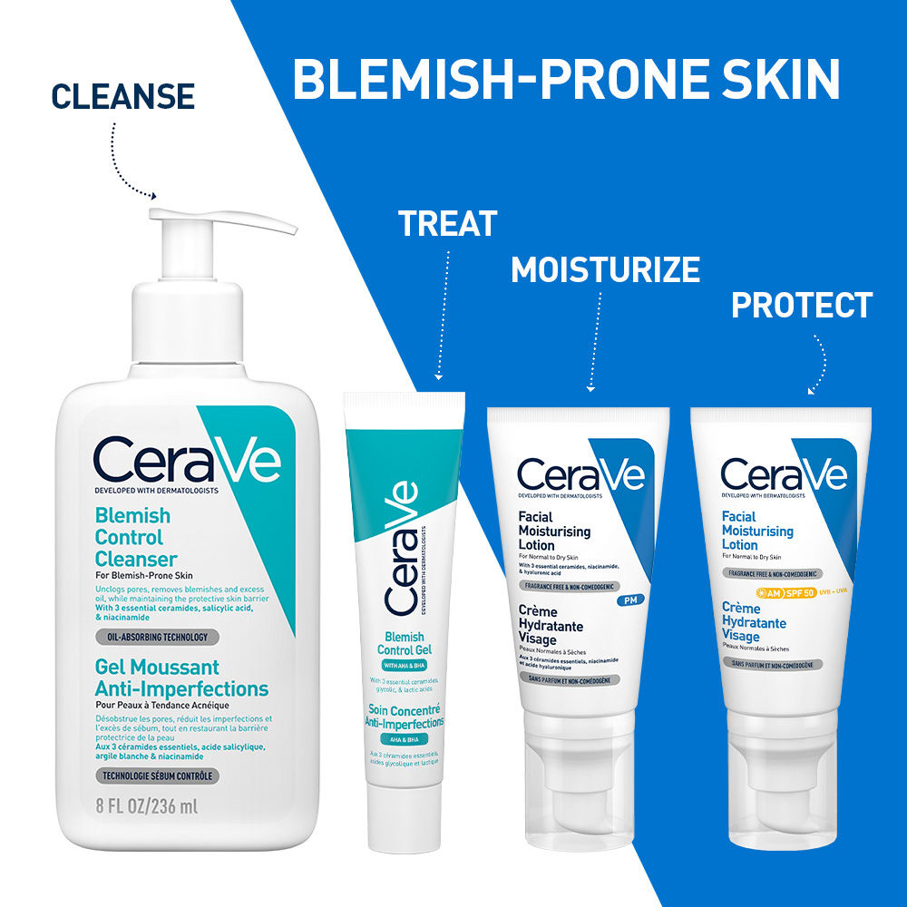Blemish Control Cleanser With 2% Salicylic Acid & Niacinamide For Acne-Prone Skin