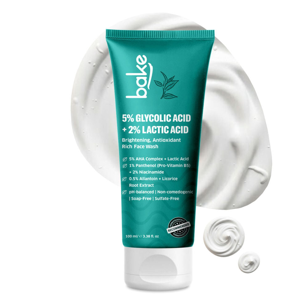 5% Glycolic Acid + 2% Lactic Acid Daily Face Wash For Pigmentation & Glowing Skin