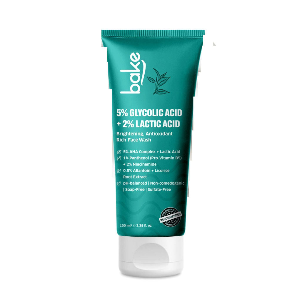 5% Glycolic Acid + 2% Lactic Acid Daily Face Wash For Pigmentation & Glowing Skin