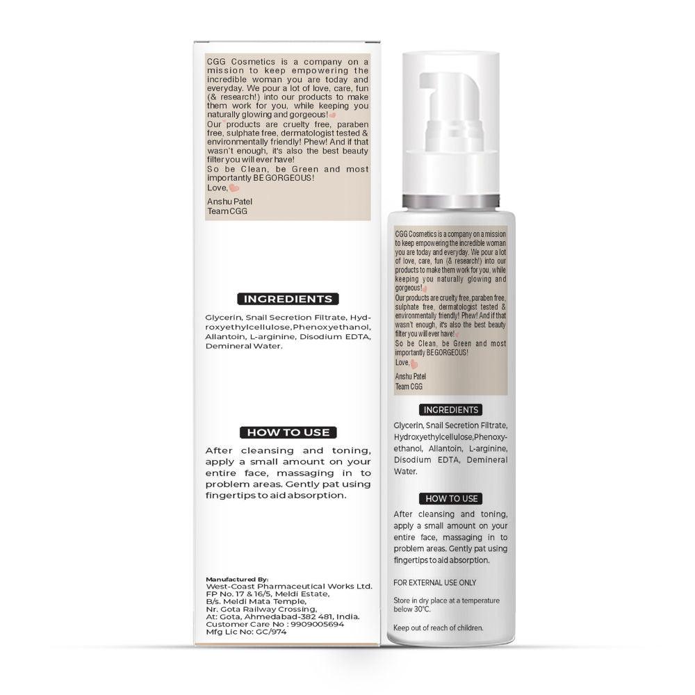 slay with 85% Snail Mucin Essence, Snail Cellulose, Oil Free