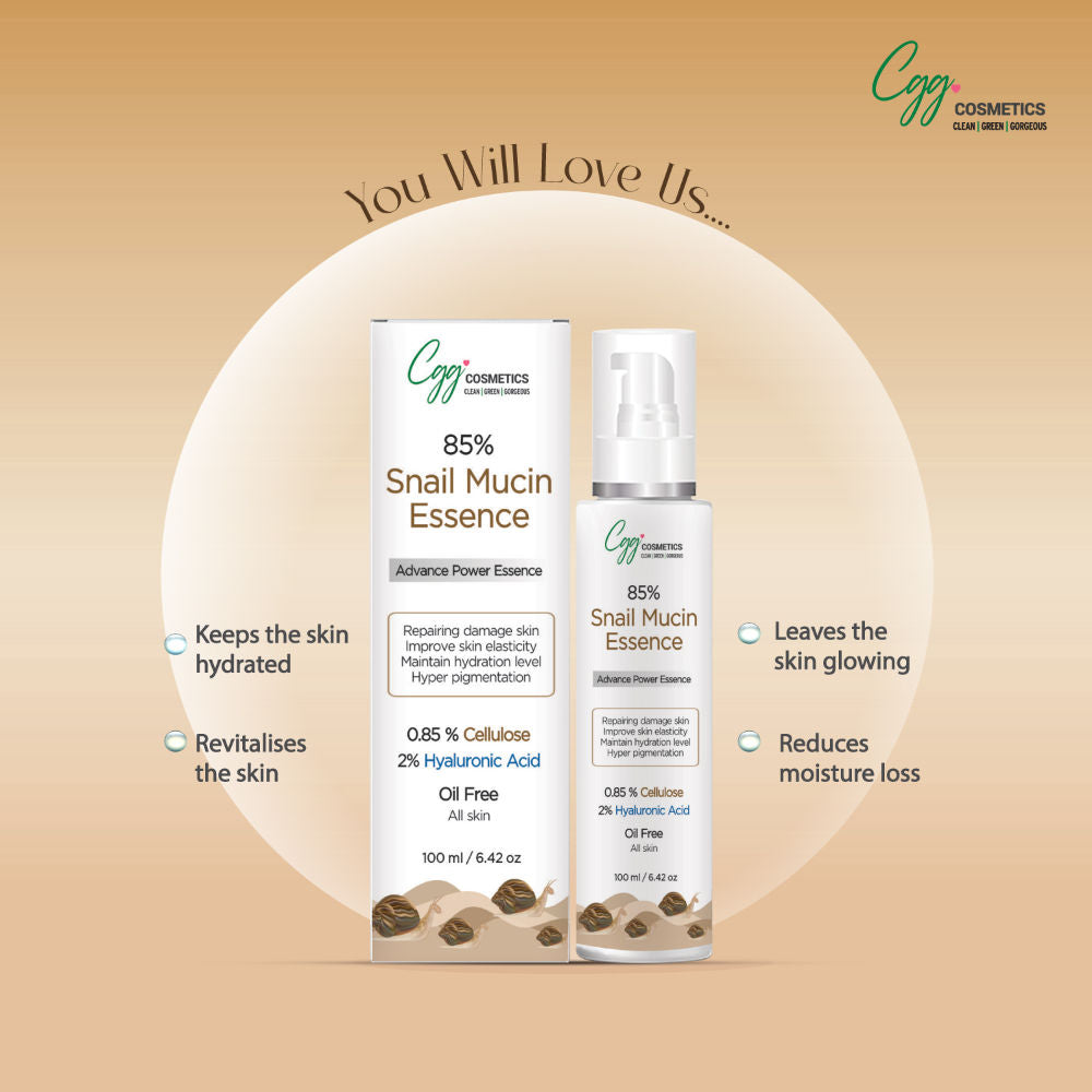 slay with 85% Snail Mucin Essence, Snail Cellulose, Oil Free