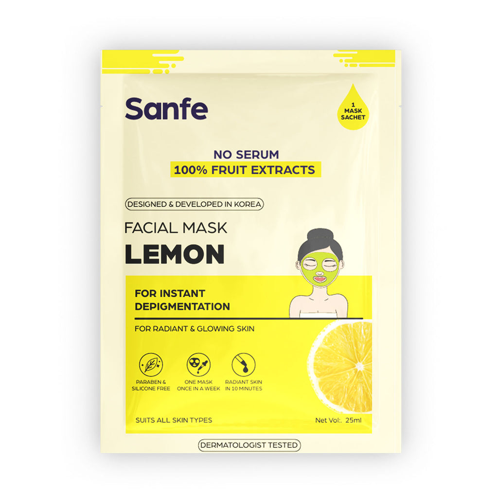 Instant Depigmentation Lemon Facial Mask
