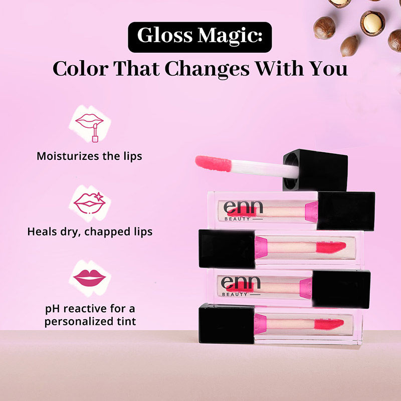 Abracadabra pH Lip & Cheek Gloss Oil Color Changing, Hydrating & Non-Sticky Lip Gloss