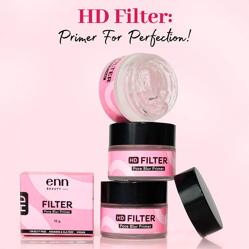 HD Filter Face Primer - Mattifying, Pore Blur, Smoothing & Flawless Finish, All Skin Types