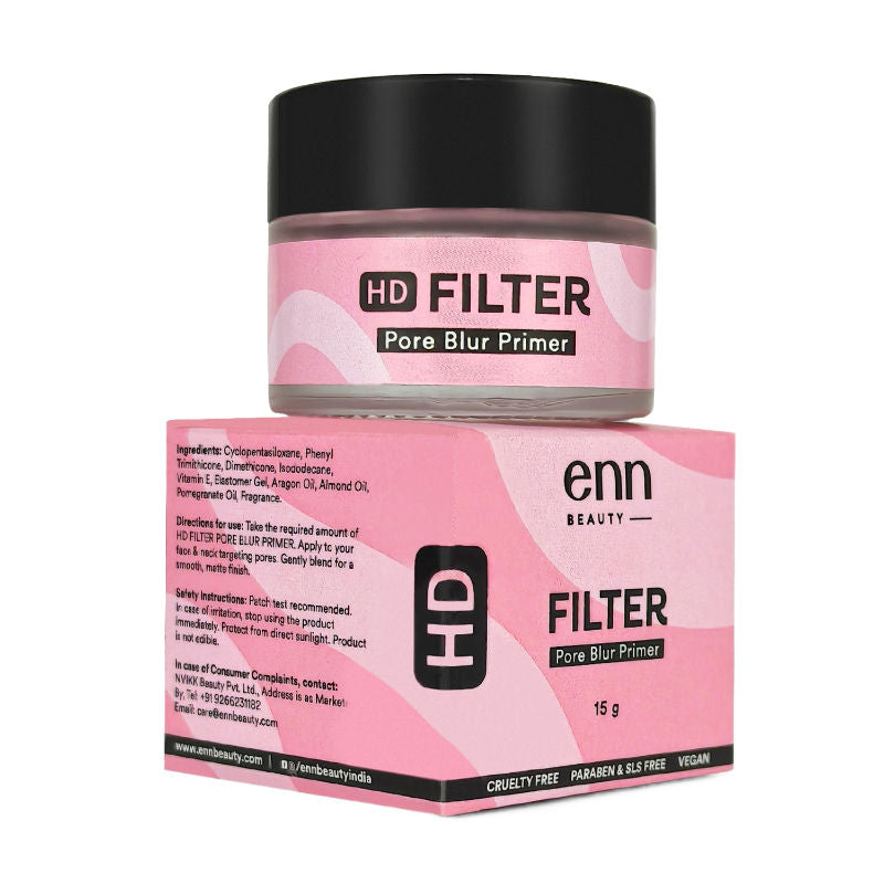 HD Filter Face Primer - Mattifying, Pore Blur, Smoothing & Flawless Finish, All Skin Types